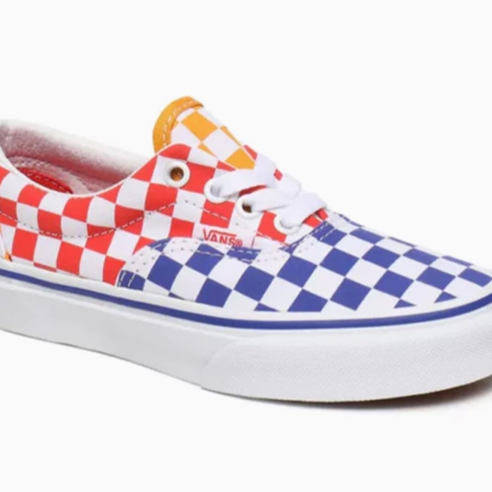Van’s Era Tri-Checkerboard Kids Sneakers (NWT) - Picture 3 of 11